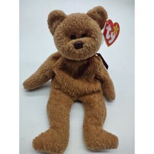 1996 Ty Beanie Baby CURLY The Bear ERRORS Retired & Rare ❤️